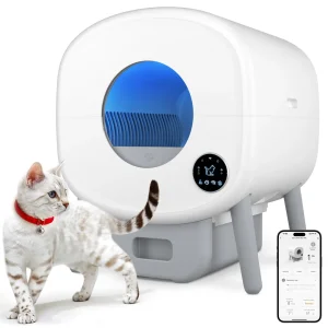 Smart Self Cleaning Cat Litter Box,with App