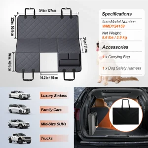 Seat Extender for Dogs Waterproof Hard Bottomr