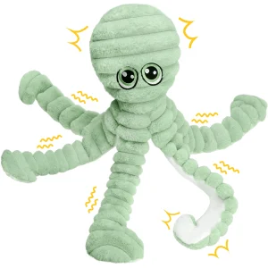Octopus Design Squeaky Plush Chewing Toy